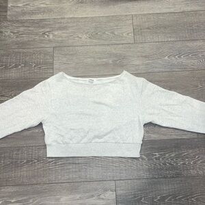 Garage off shoulder sweatshirt